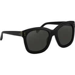 Linda Farrow - 513 C1 Oversized Sunglasses - Black - Linda Farrow Eyewear - Avvenice