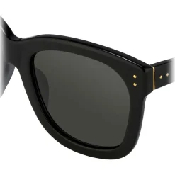 Linda Farrow - 513 C1 Oversized Sunglasses - Black - Linda Farrow Eyewear - Avvenice