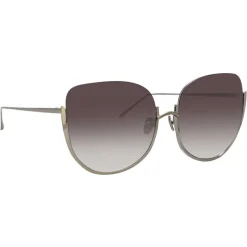 Linda Farrow - 847 C7 Oversized Sunglasses - Light Gold - Linda Farrow Eyewear - Avvenice