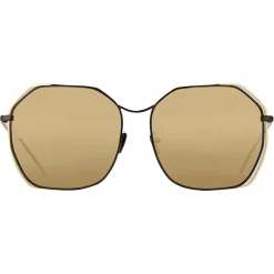 Linda Farrow - 350 C8 Oversized Sunglasses - Gold - Linda Farrow Eyewear - Avvenice