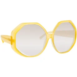 Linda Farrow - 780 C5 Oversized Sunglasses - Yellow - Linda Farrow Eyewear - Avvenice