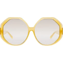 Linda Farrow - 780 C5 Oversized Sunglasses - Yellow - Linda Farrow Eyewear - Avvenice