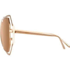 Linda Farrow - 695 C3 Oversized Sunglasses - Rose Gold - Linda Farrow Eyewear - Avvenice