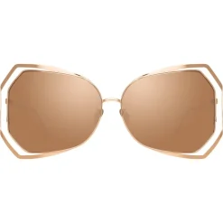 Linda Farrow - 695 C3 Oversized Sunglasses - Rose Gold - Linda Farrow Eyewear - Avvenice
