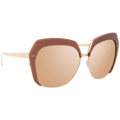Linda Farrow - 578 C3 Oversized Sunglasses - Copper - Linda Farrow Eyewear - Avvenice