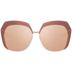 Linda Farrow - 578 C3 Oversized Sunglasses - Copper - Linda Farrow Eyewear - Avvenice