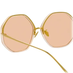 Linda Farrow - 901 C6 Oversized Sunglasses - Peach - Linda Farrow Eyewear - Avvenice