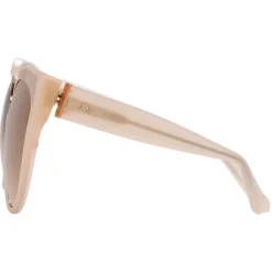 Linda Farrow - 790 C6 Oversized Sunglasses - Milky Pink - Linda Farrow Eyewear - Avvenice
