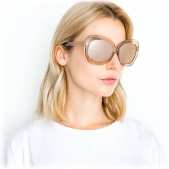 Linda Farrow - 600 C5 Oversized Sunglasses - Ash - Linda Farrow Eyewear - Avvenice