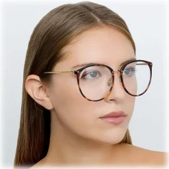 Linda Farrow - 747 C9 Oversized Optical Frames - Tortoise - Linda Farrow Eyewear - Avvenice