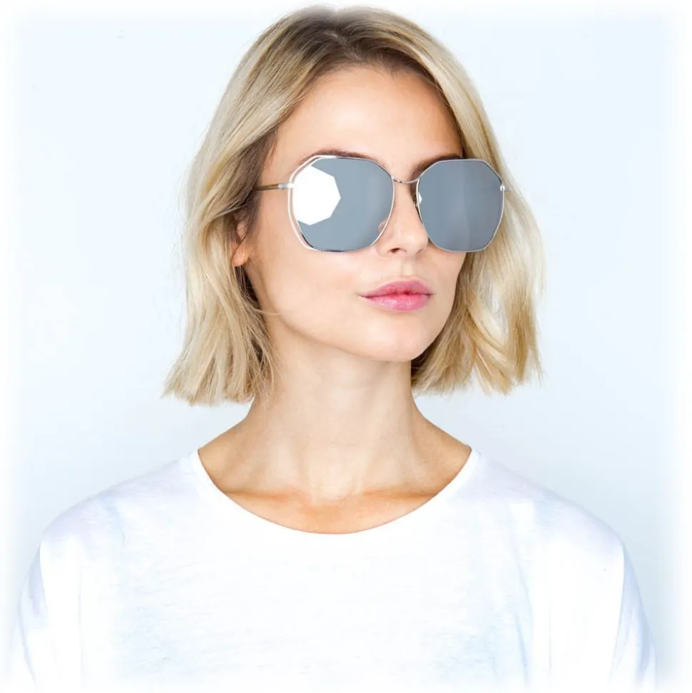 Linda Farrow - 350 C12 Oversized Sunglasses - White Gold - Linda Farrow Eyewear - Avvenice