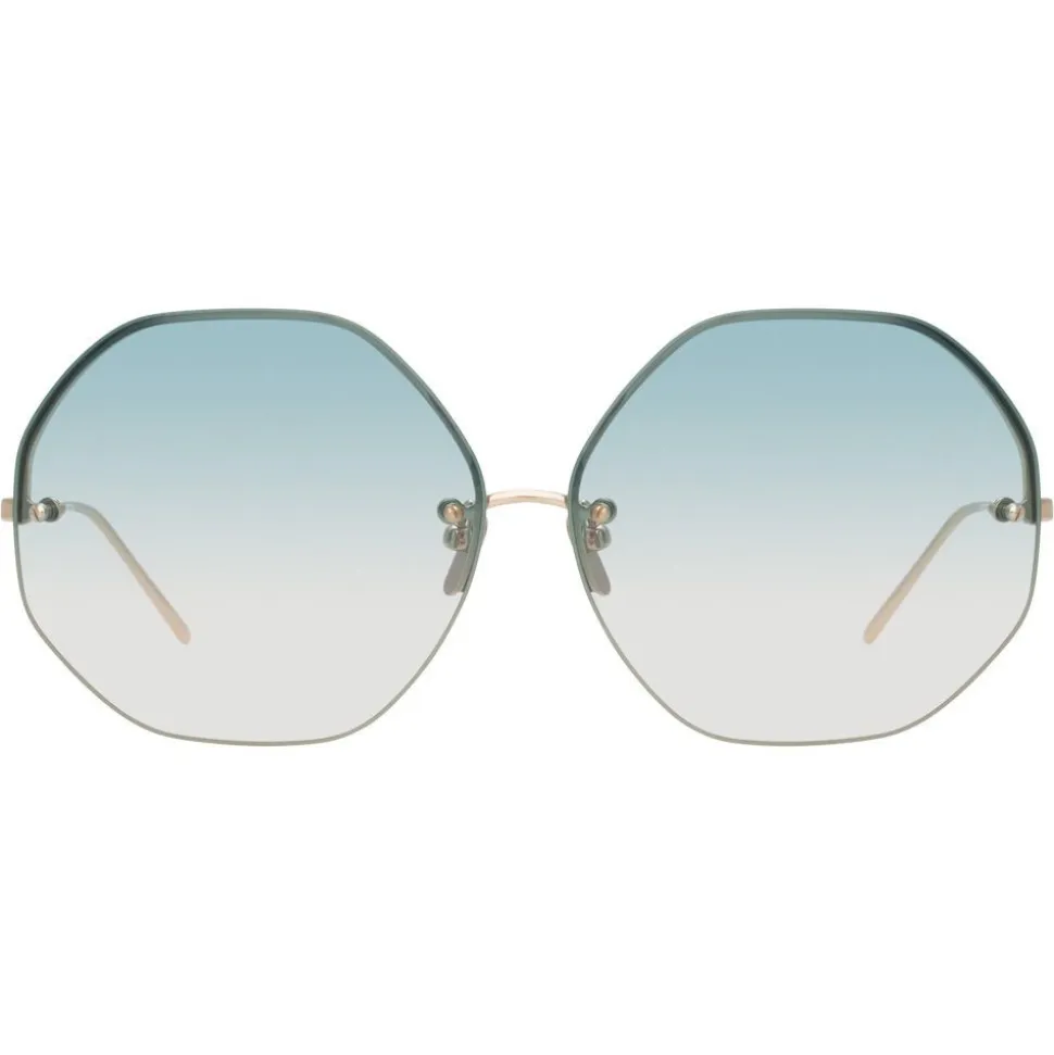 Linda Farrow - 567 C9 Oversized Sunglasses - Light Gold - Linda Farrow Eyewear - Avvenice