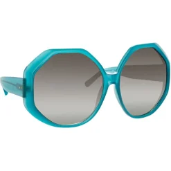 Linda Farrow - 780 C7 Oversized Sunglasses - Turquoise - Linda Farrow Eyewear - Avvenice