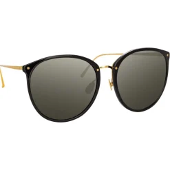 Linda Farrow - 747 C1 Oversized Sunglasses - Black - Linda Farrow Eyewear - Avvenice