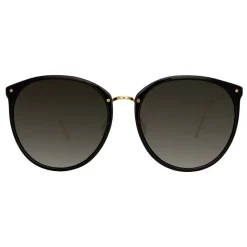 Linda Farrow - 747 C1 Oversized Sunglasses - Black - Linda Farrow Eyewear - Avvenice