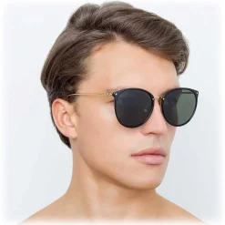 Linda Farrow - 747 C1 Oversized Sunglasses - Black - Linda Farrow Eyewear - Avvenice