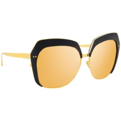 Linda Farrow - 578 C2 Oversized Sunglasses - Black - Linda Farrow Eyewear - Avvenice