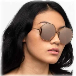 Linda Farrow - 901 C4 Oversized Sunglasses - Ash - Linda Farrow Eyewear - Avvenice