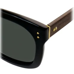 Linda Farrow - 513 C5 Oversized Sunglasses - Black - Linda Farrow Eyewear - Lena Perminova Official - Avvenice