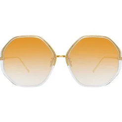 Linda Farrow - 901 C9 Oversized Sunglasses - Clear - Linda Farrow Eyewear - Avvenice