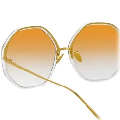 Linda Farrow - 901 C9 Oversized Sunglasses - Clear - Linda Farrow Eyewear - Avvenice