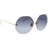 Linda Farrow - 567 C4 Oversized Sunglasses - Gold - Linda Farrow Eyewear - Avvenice
