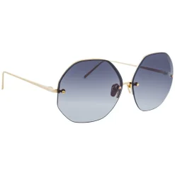 Linda Farrow - 567 C4 Oversized Sunglasses - Gold - Linda Farrow Eyewear - Avvenice