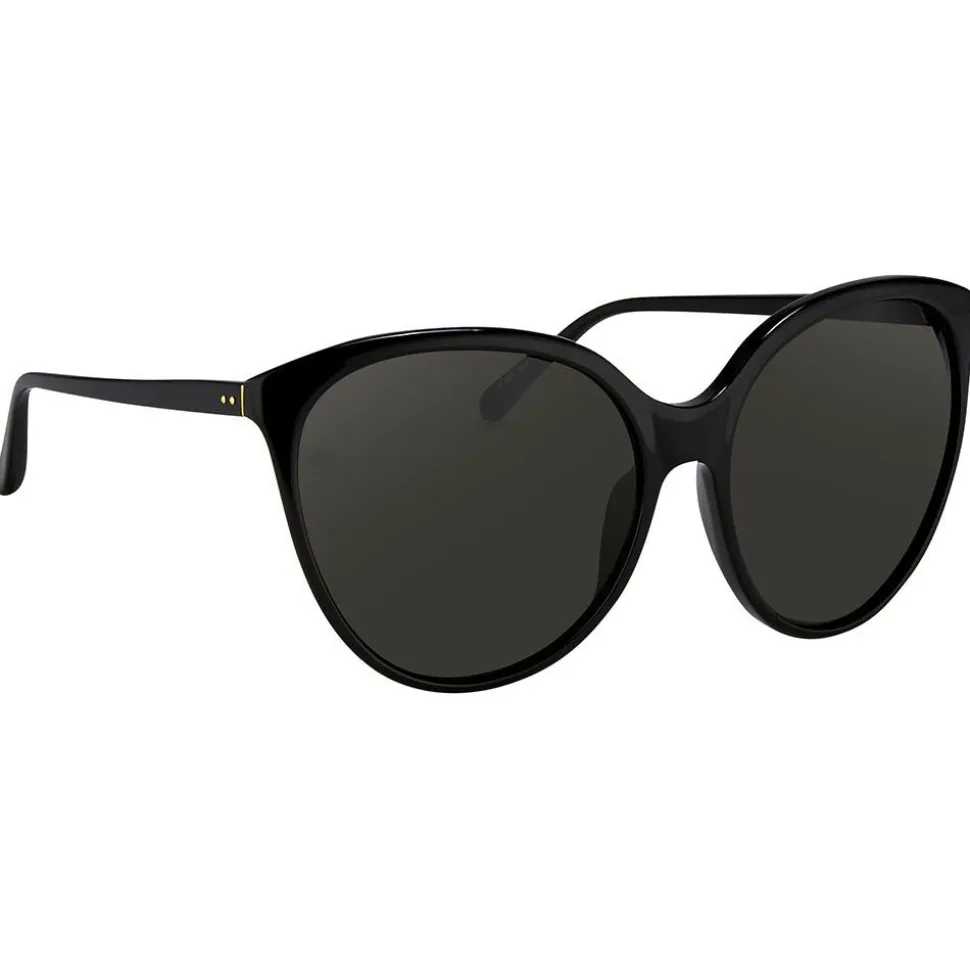 Linda Farrow - 496 C1 Oversized Sunglasses - Black - Linda Farrow Eyewear - Avvenice