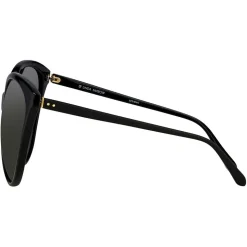 Linda Farrow - 496 C1 Oversized Sunglasses - Black - Linda Farrow Eyewear - Avvenice
