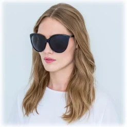 Linda Farrow - 496 C1 Oversized Sunglasses - Black - Linda Farrow Eyewear - Avvenice