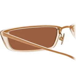 Linda Farrow - 838 C4 Rectangular Sunglasses - Ash - Linda Farrow Eyewear - Avvenice