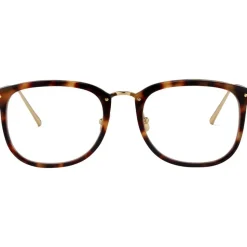 Linda Farrow - 222 C12 Rectangular Optical Frames - Tortoiseshell - Linda Farrow Eyewear - Avvenice