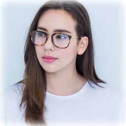 Linda Farrow - 222 C12 Rectangular Optical Frames - Tortoiseshell - Linda Farrow Eyewear - Avvenice