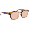 Linda Farrow - 584 C3 Rectangular Sunglasses - Tortoiseshell - Linda Farrow Eyewear - Avvenice