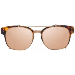 Linda Farrow - 584 C3 Rectangular Sunglasses - Tortoiseshell - Linda Farrow Eyewear - Avvenice