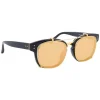 Linda Farrow - 584 C1 Rectangular Sunglasses - Black - Linda Farrow Eyewear - Avvenice
