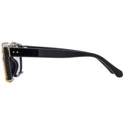 Linda Farrow - 584 C1 Rectangular Sunglasses - Black - Linda Farrow Eyewear - Avvenice