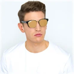 Linda Farrow - 584 C1 Rectangular Sunglasses - Black - Linda Farrow Eyewear - Avvenice