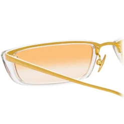 Linda Farrow - 838 C6 Rectangular Sunglasses - Clear - Linda Farrow Eyewear - Avvenice