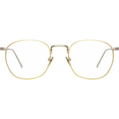 Linda Farrow - 743 C9 Rectangular Optical Frames - White Gold and Yellow Gold - Linda Farrow Eyewear - Avvenice