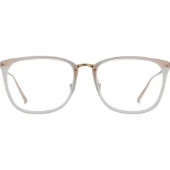 Linda Farrow - 506 C5 Rectangular Optical Frames - Candyfloss - Linda Farrow Eyewear - Avvenice