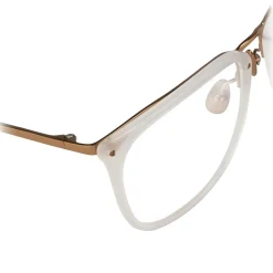 Linda Farrow - 506 C5 Rectangular Optical Frames - Candyfloss - Linda Farrow Eyewear - Avvenice