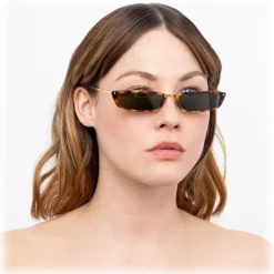 Linda Farrow - 838 C3 Rectangular Sunglasses - Tortoise - Linda Farrow Eyewear - Avvenice