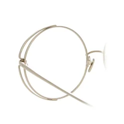Linda Farrow - 816 C10 Round Optical Frames - White Gold - Linda Farrow Eyewear - Avvenice