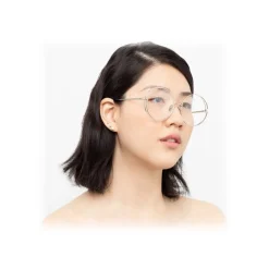 Linda Farrow - 816 C10 Round Optical Frames - White Gold - Linda Farrow Eyewear - Avvenice