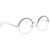 Linda Farrow - 583 C3 Round Optical Frames - White Gold - Linda Farrow Eyewear - Avvenice