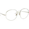Linda Farrow - 750 C2 Round Optical Frames - White Gold - Linda Farrow Eyewear - Avvenice
