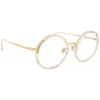 Linda Farrow - 239 C55 Round Optical Frames - Quartz - Linda Farrow Eyewear - Avvenice