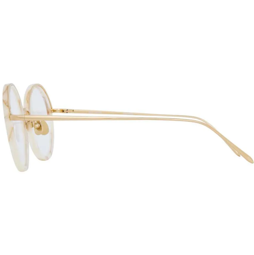 Linda Farrow - 239 C55 Round Optical Frames - Quartz - Linda Farrow Eyewear - Avvenice