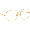 Linda Farrow - 750 C1 Round Optical Frames - Yellow Gold - Linda Farrow Eyewear - Avvenice